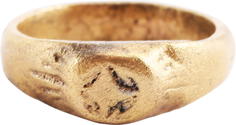 MEDIEVAL CHRISTIAN RING C. 5TH-9TH CENTURY AD, SIZE 3 - The History Gift Store