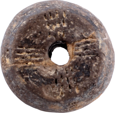 EGYPTIAN SPINNING WHORL 3RD-7TH CENTURY AD - The History Gift Store