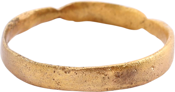 MEDIEVAL EUROPEAN WEDDING RING, SIZE 8 ½ - The History Gift Store