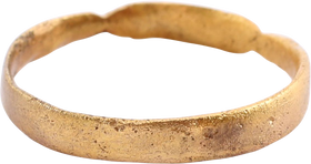 MEDIEVAL EUROPEAN WEDDING RING, SIZE 8 1/2 - The History Gift Store