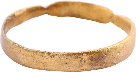 MEDIEVAL EUROPEAN WEDDING RING, SIZE 8 1/2 - The History Gift Store