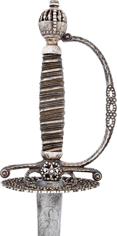 ENGLISH SILVER HILTED SMALLSWORD C.1775-80 - The History Gift Store