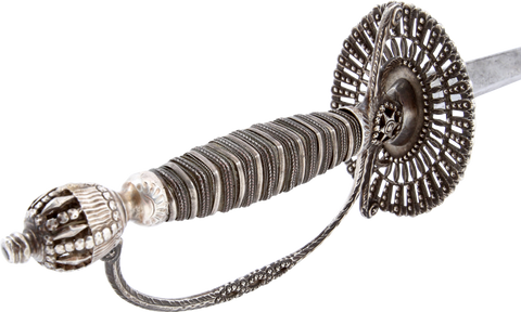ENGLISH SILVER HILTED SMALLSWORD C.1775-80 - The History Gift Store