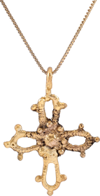 SUPERB BYZANTINE CROSS NECKLACE, 6TH-9TH CENTURY AD - The History Gift Store
