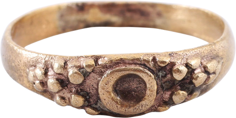 EUROPEAN BETROTHAL RING 16TH-17TH CENTURY SIZE 8 3/4 - The History Gift Store