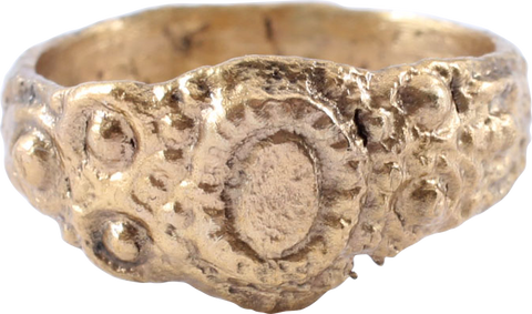EUROPEAN BETROTHAL RING 16TH-17TH CENTURY SIZE 8 1/4 - The History Gift Store