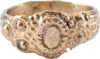 EUROPEAN BETROTHAL RING 16TH-17TH CENTURY SIZE 8 1/4 - The History Gift Store