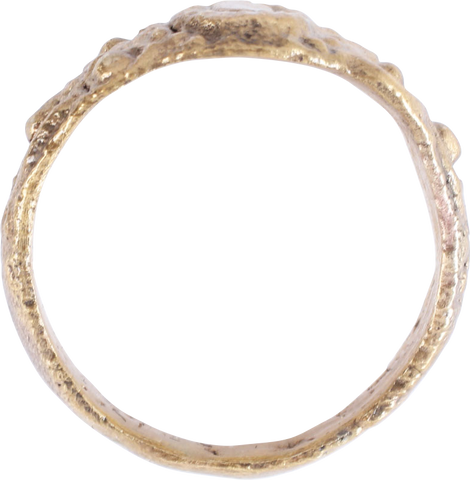 EUROPEAN BETROTHAL RING 16TH-17TH CENTURY SIZE 8 1/4 - The History Gift Store