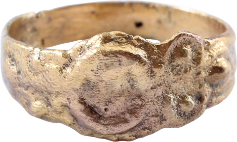 EUROPEAN BETROTHAL RING 16TH-17TH CENTURY SIZE 5 1/2 - The History Gift Store