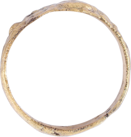 EUROPEAN BETROTHAL RING 16TH-17TH CENTURY SIZE 5 1/2 - The History Gift Store
