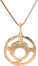 RARE VARIATION, VIKING LUNAR PENDANT NECKLACE, 11TH-12TH CENTURY AD - The History Gift Store