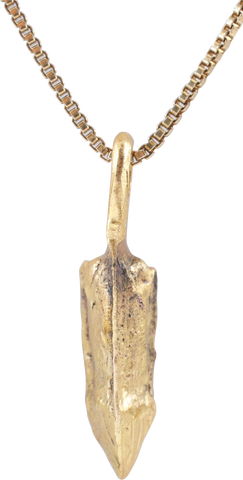 HELLENISTIC GREEK ARROWHEAD PENDANT NECKLACE, 300-100 BC - The History Gift Store