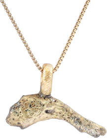 ROMAN GILT DOLPHIN PENDANT C.100-300 AD - The History Gift Store