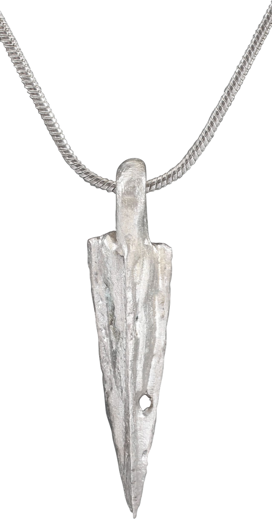 FINE ROMAN ARROWHEAD PENDANT NECKLACE, 100 BC-100 AD - The History Gift Store