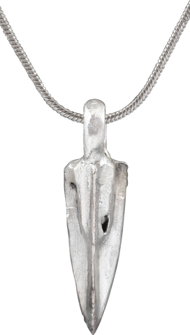 FINE ROMAN ARROWHEAD PENDANT NECKLACE, 100 BC-100 AD - The History Gift Store
