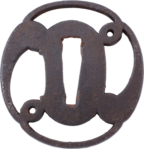 JAPANESE IRON TSUBA, EDO PERIOD - The History Gift Store