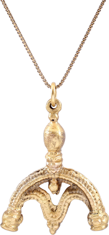 FINE ANCIENT VIKING LUNAR PENDANT NECKLACE 10TH-EARLY 11TH CENTURY - The History Gift Store