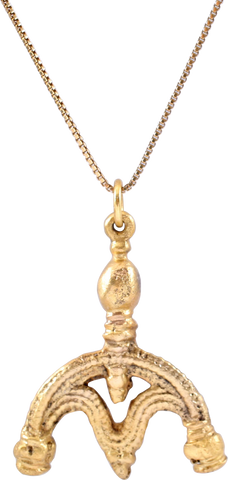 FINE ANCIENT VIKING LUNAR PENDANT NECKLACE 10TH-EARLY 11TH CENTURY - The History Gift Store