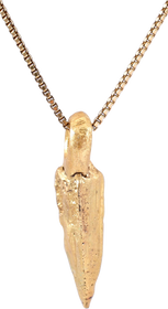 HELLENISTIC GREEK ARROWHEAD PENDANT NECKLACE, 300 - 100 BC - The History Gift Store