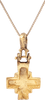 RARE MEDIEVAL EUROPEAN PILGRIM'S RELIQUARY CROSS - The History Gift Store