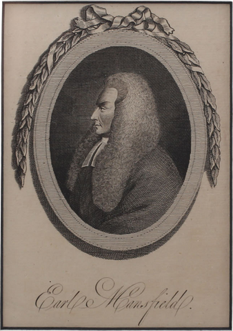 ORIGINAL ENGLISH LITHOGRAPH, EARL OF MANSFIELD - The History Gift Store