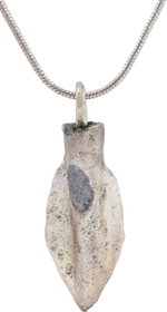 FINE GREEK ARROWHEAD PENDANT NECKLACE, C. 8TH-3RD CENTURY BC - The History Gift Store