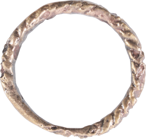 VIKING ROPED OR TWIST WEDDING RING, C.866-1067 AD, SIZE 8 - The History Gift Store