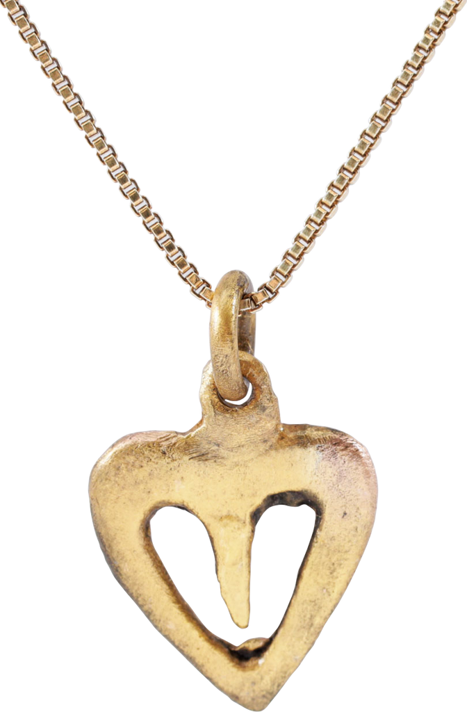 ANCIENT VIKING HEART PENDANT NECKLACE, 866-1067 AD - The History Gift Store