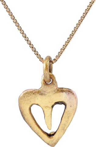 ANCIENT VIKING HEART PENDANT NECKLACE, 866-1067 AD - The History Gift Store