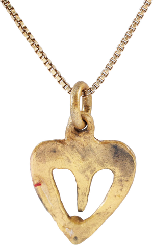 ANCIENT VIKING HEART PENDANT NECKLACE, 866-1067 AD - The History Gift Store