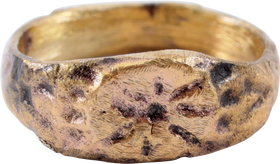 LATE ROMAN, MEDIEVAL CHRISTIAN CHILD’S RING, C.5th-8th CENTURY, SIZE 1 - The History Gift Store