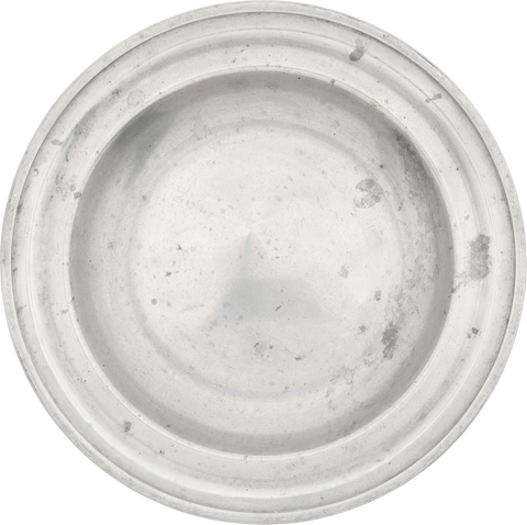 ENGLISH PEWTER PLATE FROM THE MOVIES C.1830 - The History Gift Store