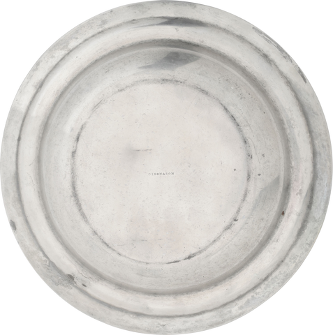 ENGLISH PEWTER PLATE FROM THE MOVIES C.1830 - The History Gift Store