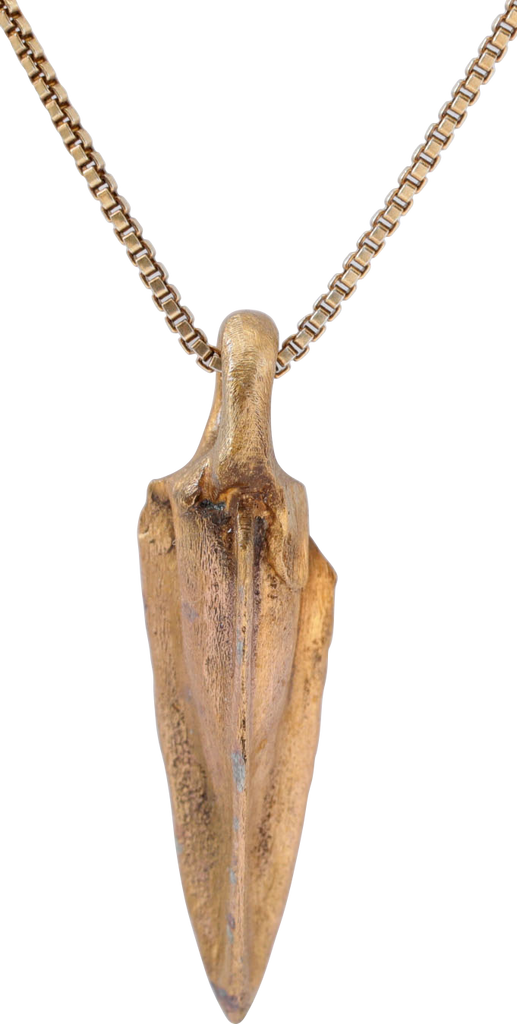 GREEK ARROWHEAD PENDANT NECKLACE, 300 - 100 BC - The History Gift Store