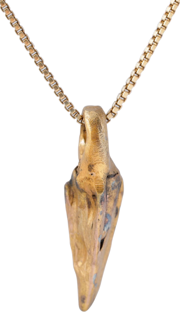 HELLENISTIC GREEK ARROWHEAD PENDANT NECKLACE, 300 - 100 BC - The History Gift Store