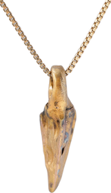 HELLENISTIC GREEK ARROWHEAD PENDANT NECKLACE, 300 - 100 BC - The History Gift Store