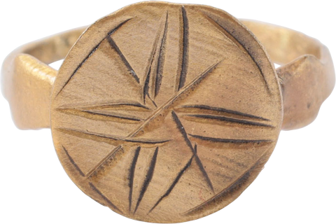 MEDIEVAL EUROPEAN CHRISTIAN RING, SIZE 7 1/2 - The History Gift Store