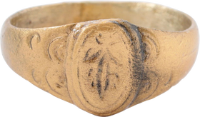 LATE MEDIEVAL WOMAN'S FASHION RING, SIZE 9 1/2 - The History Gift Store