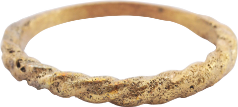 FINE VIKING ROPED OR TWIST WEDDING RING, C.866-1067 AD, SIZE 10 1/2 - The History Gift Store