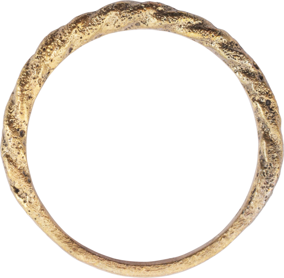 FINE VIKING ROPED OR TWIST WEDDING RING, C.866-1067 AD, SIZE 10 1/2 - The History Gift Store