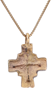EUROPEAN RELIQUARY PILGRIM’S CROSS 7TH-10TH CENTURY - The History Gift Store