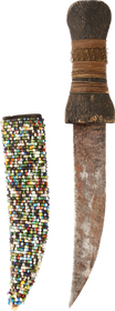 MAHDIST BEADED SHEATH DAGGER C.1885 - The History Gift Store