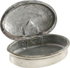 ENGLISH SILVERED PEWTER SNUFF BOX C.1900 - The History Gift Store