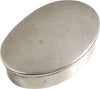ENGLISH SILVERED PEWTER SNUFF BOX C.1900 - The History Gift Store