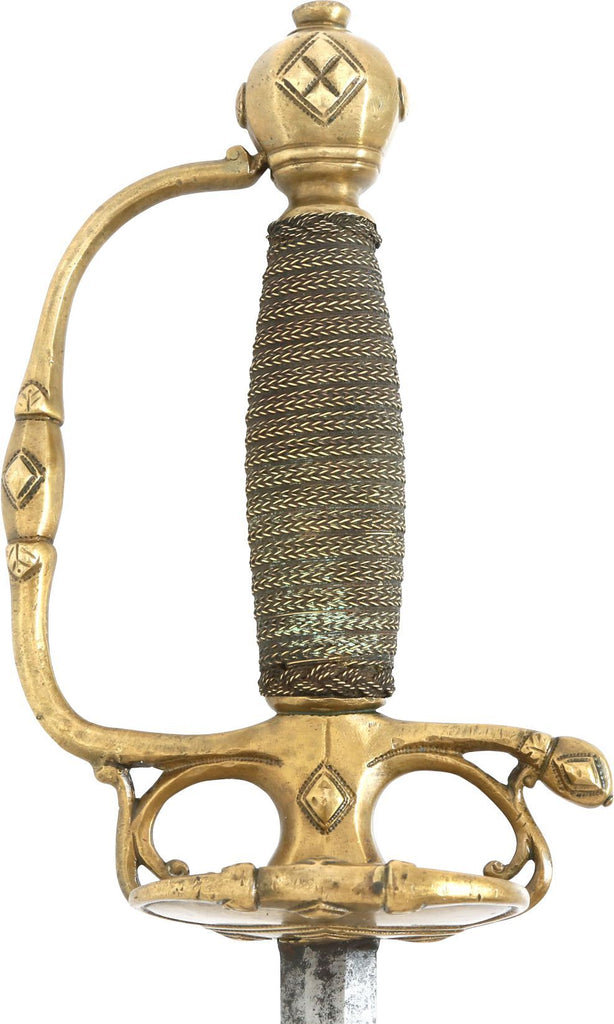 MILITARY OFFICER'S SMALLSWORD C.1700, PROBABLY SAXON - The History Gift Store