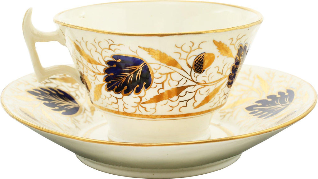 COALPORT PORCELAIN TEA CUP AND SAUCER, C.1815-20 - The History Gift Store