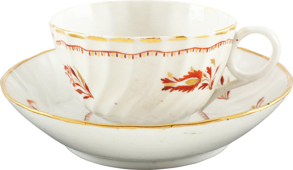 PINXTON PORCELAIN TEA CUP AND SAUCER C.1799-1813. - The History Gift Store