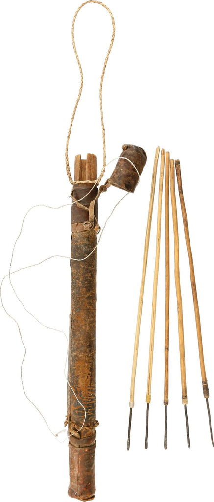 AFRICAN PYGMY ARROWS AND QUIVER - The History Gift Store