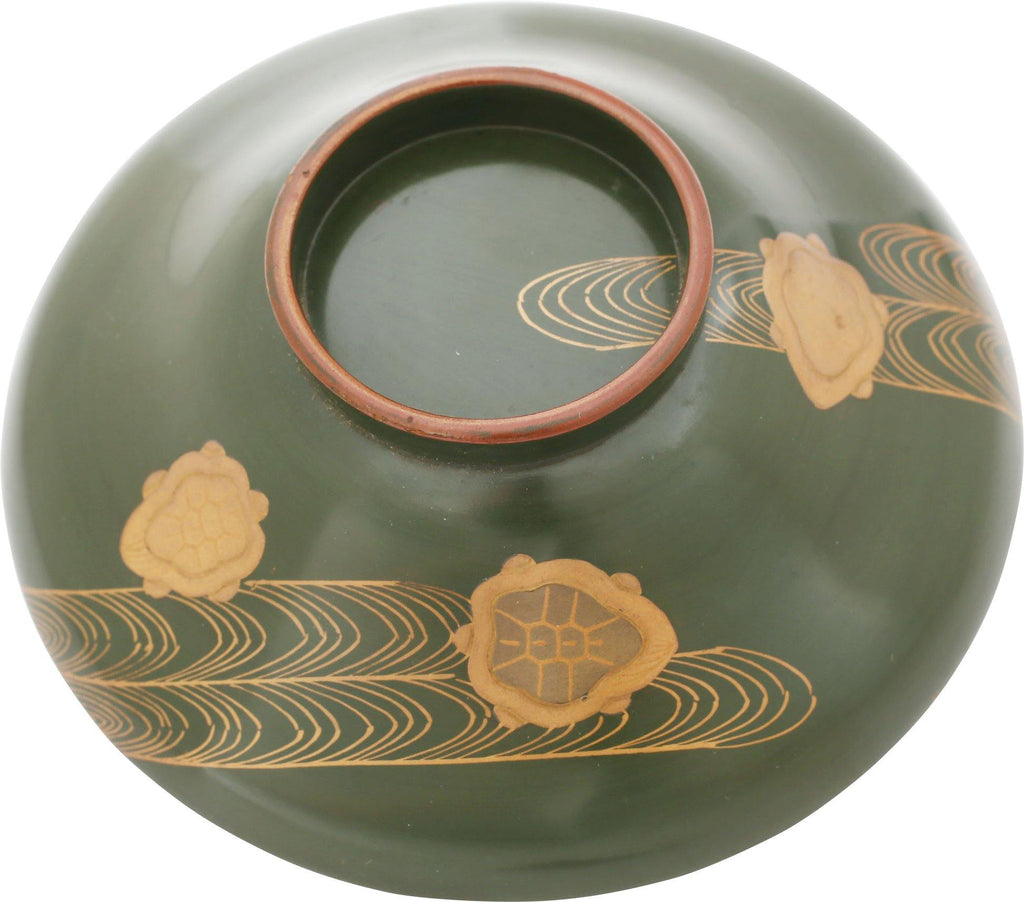 JAPANESE LACQUERED BOWL WITH COVER. - The History Gift Store