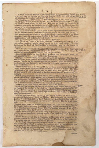 ACTUAL PAGE PRINTED BY BENJAMIN FRANKLIN IN 1752 - The History Gift Store